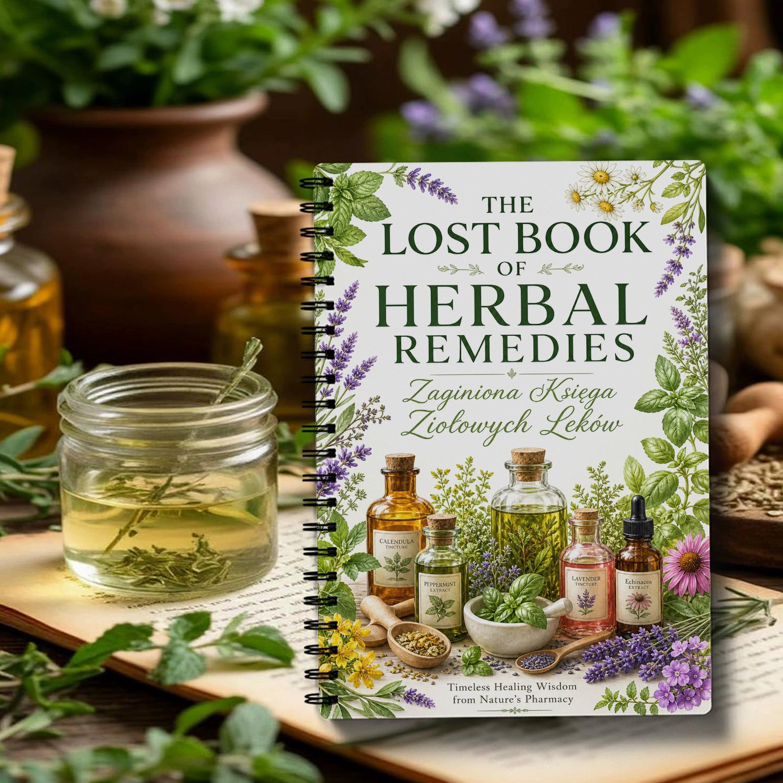 Herbal Wellness In - Quaderno a Spirale con Copertina in